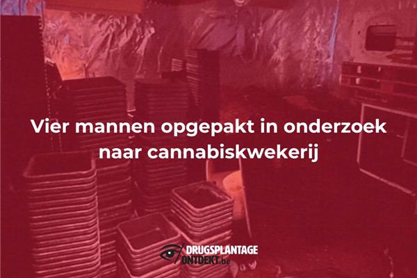 Mechelen - Vier mannen opgepakt in onderzoek naar cannabiskwekerij